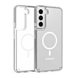 Galaxy S22 Plus Uyumlu Zore Tacsafe Wireless Kılıf-Renksiz
