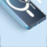 Galaxy S22 Plus Uyumlu Zore Tacsafe Wireless Kılıf-Renksiz