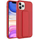 iPhone 11 Pro Uyumlu Zore Qstand Kılıf-Kırmızı