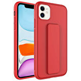iPhone 12 Uyumlu Zore Qstand Kılıf-Kırmızı
