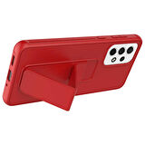 Galaxy A23 Uyumlu Zore Qstand Kapak-Kırmızı