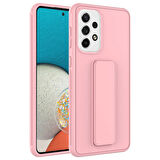 Galaxy A73 Uyumlu Zore Qstand Kapak-Pembe