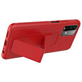 Xiaomi Redmi Note 10 Kılıf Zore Qstand Kapak-Lila