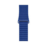 Watch 40mm Uyumlu KRD-09 Deri Lop Zore Kordon-Mavi