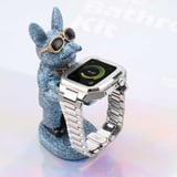 Watch 44mm Uyumlu KRD-64 Metal Zore Kordon-Siyah
