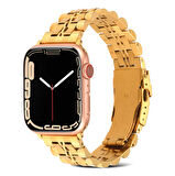 ​​​Watch Ultra 49mm Kordon Uyumlu KRD-54 Metal Strap Kayış CLO- Lacivert