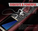 Siyah ZR-C304Q Micro Araç Şarj Seti Zore-CBP