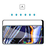Oppo Reno 7 4G Uyumlu Zore Kenarları Kırılmaya Dayanıklı Cam Ekran Koruyucu