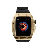 ​​​Watch 44mm Uyumlu KRD-65 Zore Kordon-Siyah-Gold