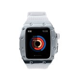 ​​​Watch 7 45mm Uyumlu KRD-65 Zore Kordon-Siyah-Gümüş