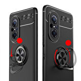 Huawei Nova 9 SE Kılıf Zore Ravel Silikon Kapak-Siyah