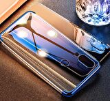 Galaxy A10S Kamera Korumalı Köşeleri Renkli Şeffaf Silikon Kılıf