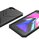 iPhone SE 2022 Uyumlu Zore Hank Silikon-Siyah
