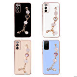 Galaxy S20 FE Uyumlu El Tutamaçlı Kamera Korumalı Zore Taka Silikon Kapak-Pembe