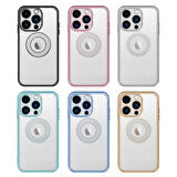 Apple iPhone 13 Pro Kılıf Kamera Korumalı Logo Gösteren Zore Esta Kapak-Yeşil