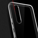 Huawei P20 Kılıf Zore Süper Silikon Kapak-Renksiz