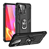 Xiaomi Poco C40 Kılıf Zore Vega Kapak-Siyah