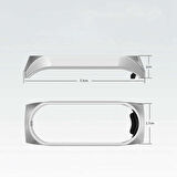 Xiaomi Mi Band 3 Uyumlu KRD-06 Metal Zore Kordon-Siyah