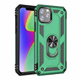 iPhone 11 Pro Max Kılıf Vega Tank Sert Yüzüklü Standlı Zırh Koruma Kapak