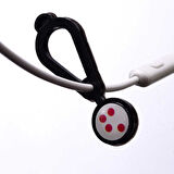 Siyah ​​Magnetik Kulaklık Kablo Düzenleyici-Zore