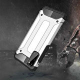 Galaxy S20 Uyumlu Zore Crash Silikon Kapak-Mavi