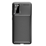 Galaxy S20 Uyumlu Zore Negro Silikon Kapak-Kahverengi