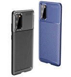 Galaxy S20 Uyumlu Zore Negro Silikon Kapak-Kahverengi