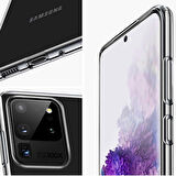 Galaxy S20 Ultra Uyumlu Zore Süper Silikon Kapak-Renksiz