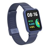 Redmi Watch 2 Lite Uyumlu KRD-66 Metal MKST Kordon-Gümüş