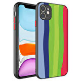 iPhone 11 Uyumlu Kamera Korumalı Renkli TSYSerli Zore X-Cam Kılıf-NO4