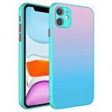 iPhone 11 Uyumlu Kamera Korumalı Renkli Temperli Zore X-Cam Kapak-NO11