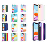 iPhone 11 Uyumlu Kamera Korumalı Renkli Temperli Zore X-Cam Kapak-NO12