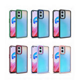 Oppo A96 4G Kılıf Zore Flora Kapak-Rose Gold