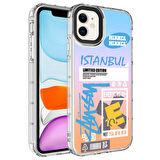 iPhone 11 Uyumlu Kamera Korumalı Renkli Desenli Sert Silikon Zore Korn Kılıf-NO1