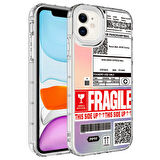 iPhone 12 Uyumlu Kamera Korumalı Renkli Desenli Sert Silikon Zore Korn Kapak-NO5