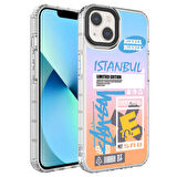 iPhone 13 Uyumlu Kamera Korumalı Renkli Desenli Sert Silikon Zore Korn Kapak-NO1