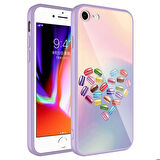 iPhone SE 2022 Uyumlu Kamera Korumalı Desenli Sert Silikon Zore Epoksi Kapak-NO1