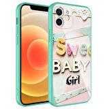 iPhone 12 Uyumlu Kamera Korumalı Desenli Sert Silikon Zore Epoksi Kılıf-NO5