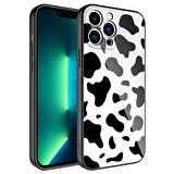 iPhone 12 Pro Uyumlu Kamera Korumalı Desenli Sert Silikon Zore Epoksi Kılıf-NO7