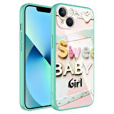 iPhone 13 Uyumlu Kamera Korumalı Desenli Sert Silikon Zore Epoksi Kılıf-NO5