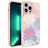 iPhone 13 Pro Uyumlu Kamera Korumalı Desenli Sert Silikon Zore Epoksi Kapak-NO4