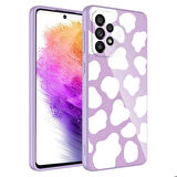 Galaxy A23 Uyumlu Kamera Korumalı Desenli Sert Silikon Zore Epoksi Kapak-NO6