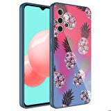 Galaxy A32 4G Uyumlu Kamera Korumalı Desenli Sert Silikon Zore Epoksi Kapak-NO3