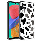 Galaxy M33 Uyumlu Kamera Korumalı Desenli Sert Silikon Zore Epoksi Kapak-NO7