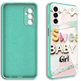 Galaxy M23 Uyumlu Kamera Korumalı Desenli Sert Silikon Zore Epoksi Kapak-NO7