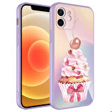 iPhone 11 Uyumlu Kamera Korumalı Desenli Sert Silikon Zore Epoksi Kapak-NO11