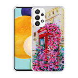 Galaxy A23 Kılıf Simli Desenli Kamera Korumalı Parlak Zore Popy Kapak