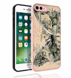 iPhone 8 Plus Uyumlu Desenli Kamera Korumalı Parlak Zore Nora Kapak-NO4