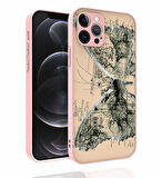 iPhone 12 Pro Uyumlu Desenli Kamera Korumalı Parlak Zore Nora Kılıf-NO4