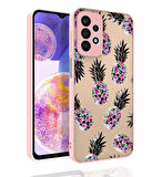 Galaxy A23 Uyumlu Desenli Kamera Korumalı Parlak Zore Nora Kapak-NO1